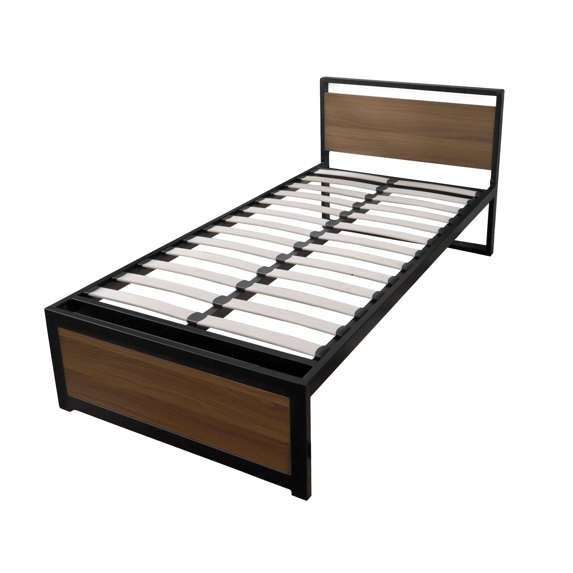 烏金木紋鐵床架