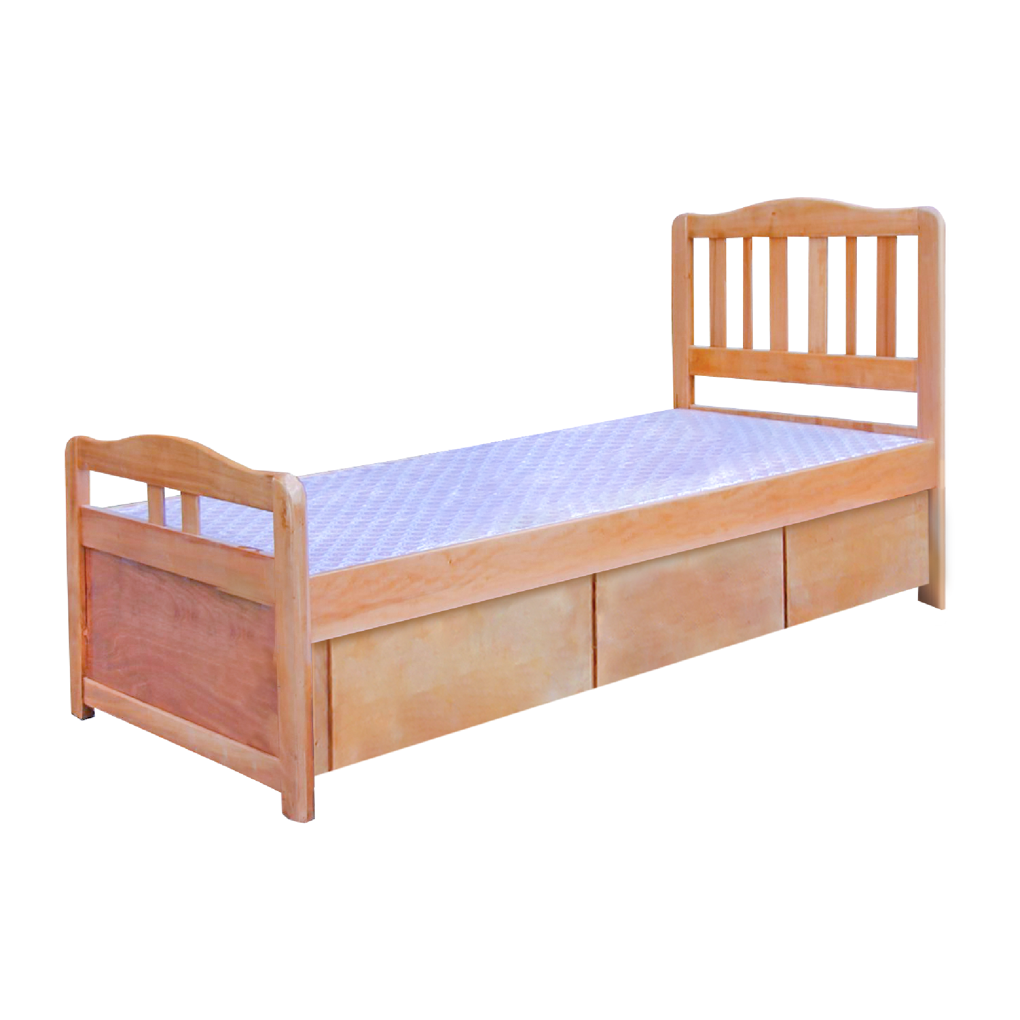 扁柱實木床架（連櫃桶）